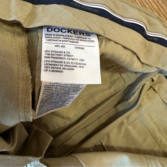 Dockers Men’s Slim Fit Stretch Khaki Pants W 30 L 29 - Picture 9 of 10